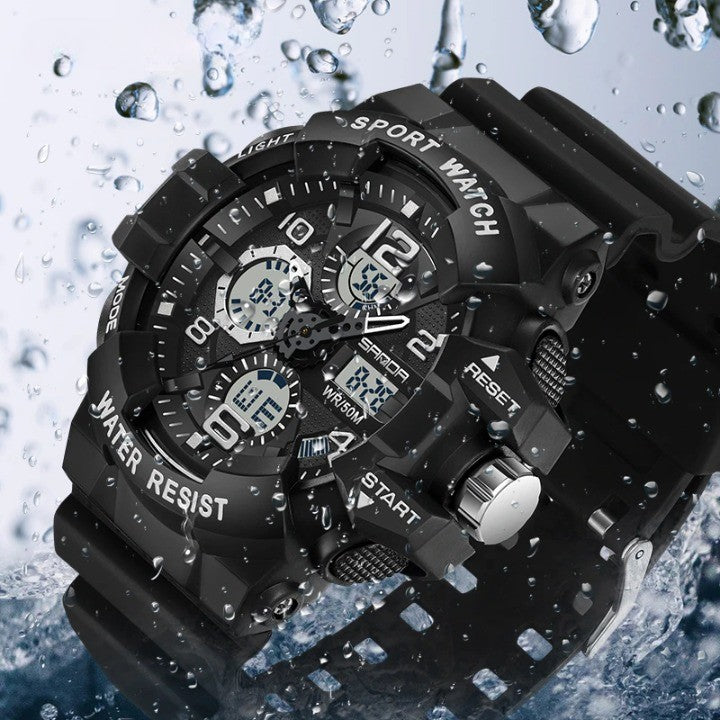 Adventure Gear | Military Digital Watch with Waterproof Design | Durable Timepiece for Outdoor Enthusiasts