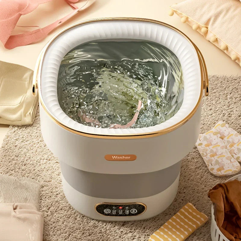 Clean Jet Portable Travel-Ready Washing Machine Foldable Compact