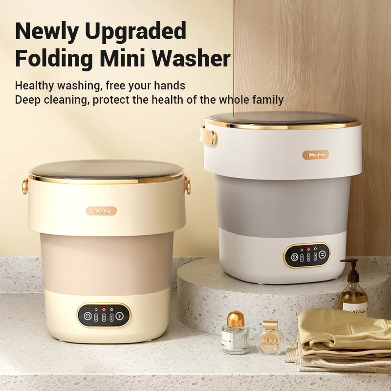Clean Jet Portable Travel-Ready Washing Machine Foldable Compact