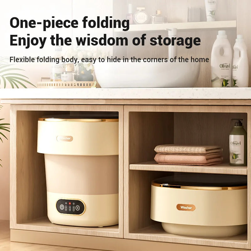 Clean Jet Portable Travel-Ready Washing Machine Foldable Compact