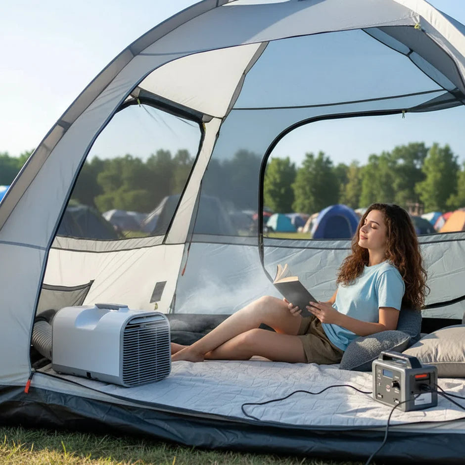 Compact Portable Air Conditioner with Dehumidifier Function | Ideal for Camping and Small Spaces