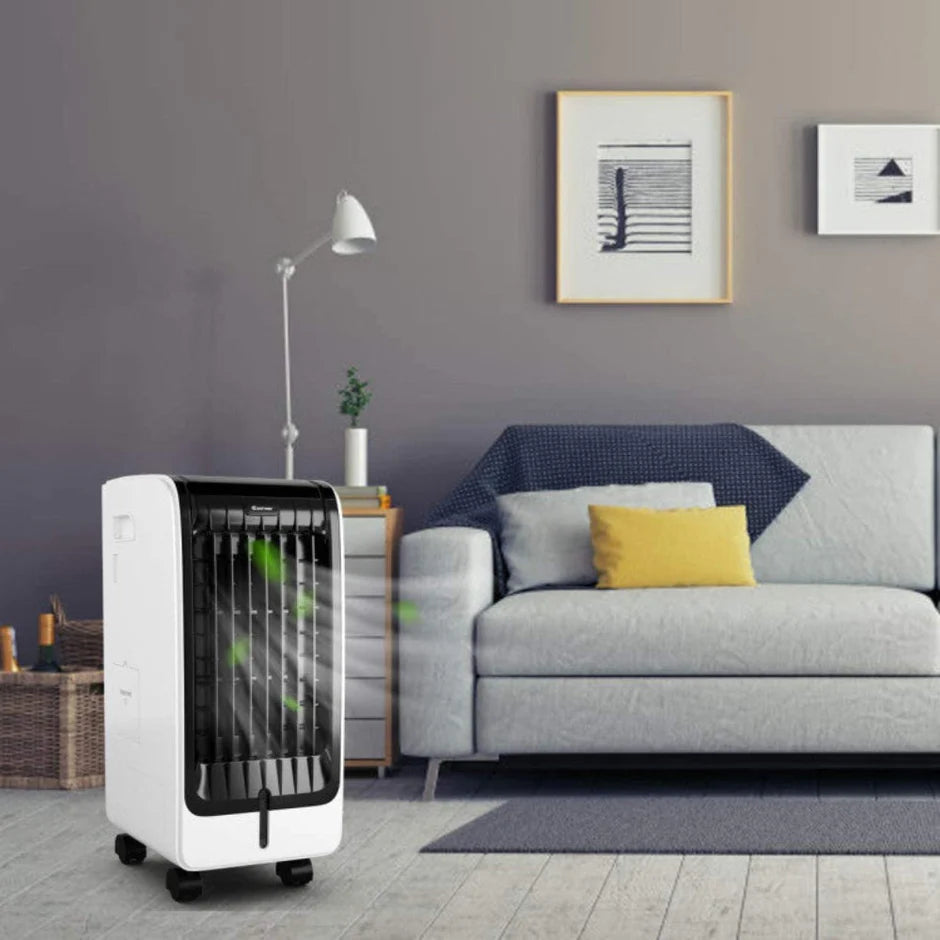 Cooling Breeze | Portable Air Conditioner with 3 Speed Settings & Timer | Efficient Evaporative Cooler for Comfort