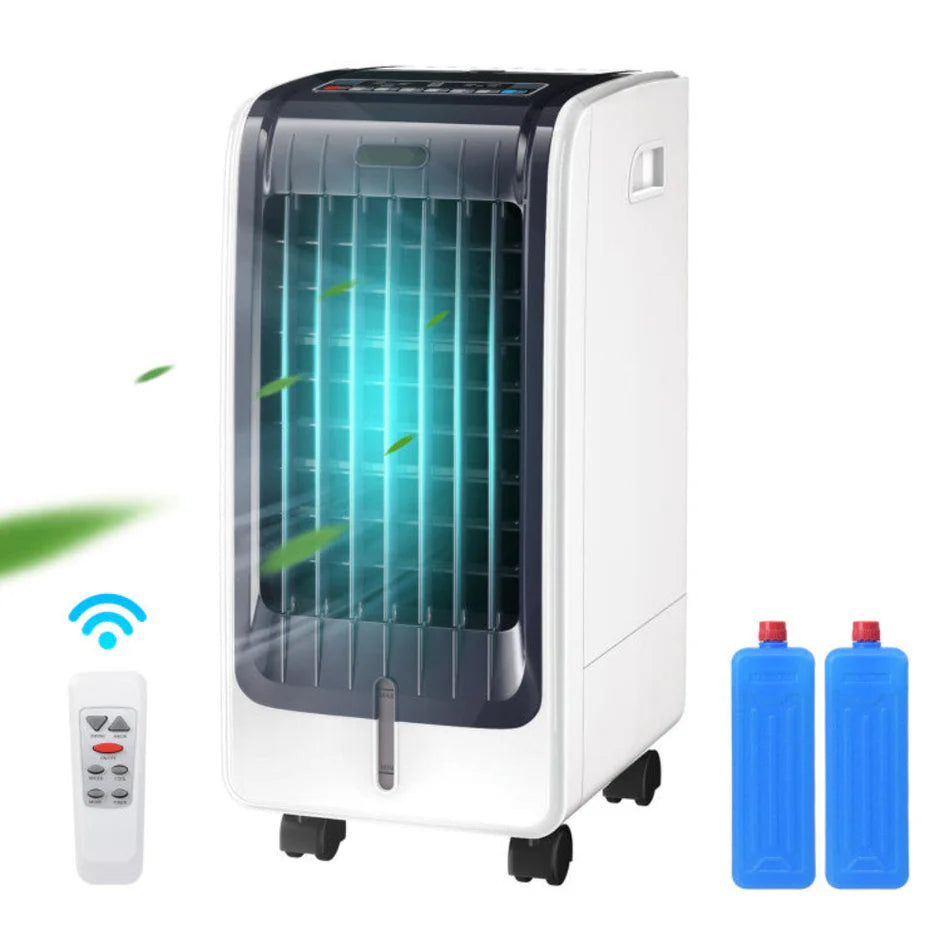 Cooling Breeze | Portable Air Conditioner with 3 Speed Settings & Timer | Efficient Evaporative Cooler for Comfort