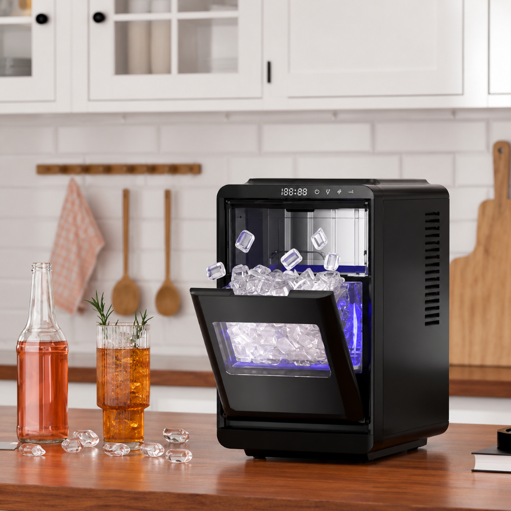 Efficient Portable Ice Maker | Compact Countertop Ice Machine for Quick Ice Production