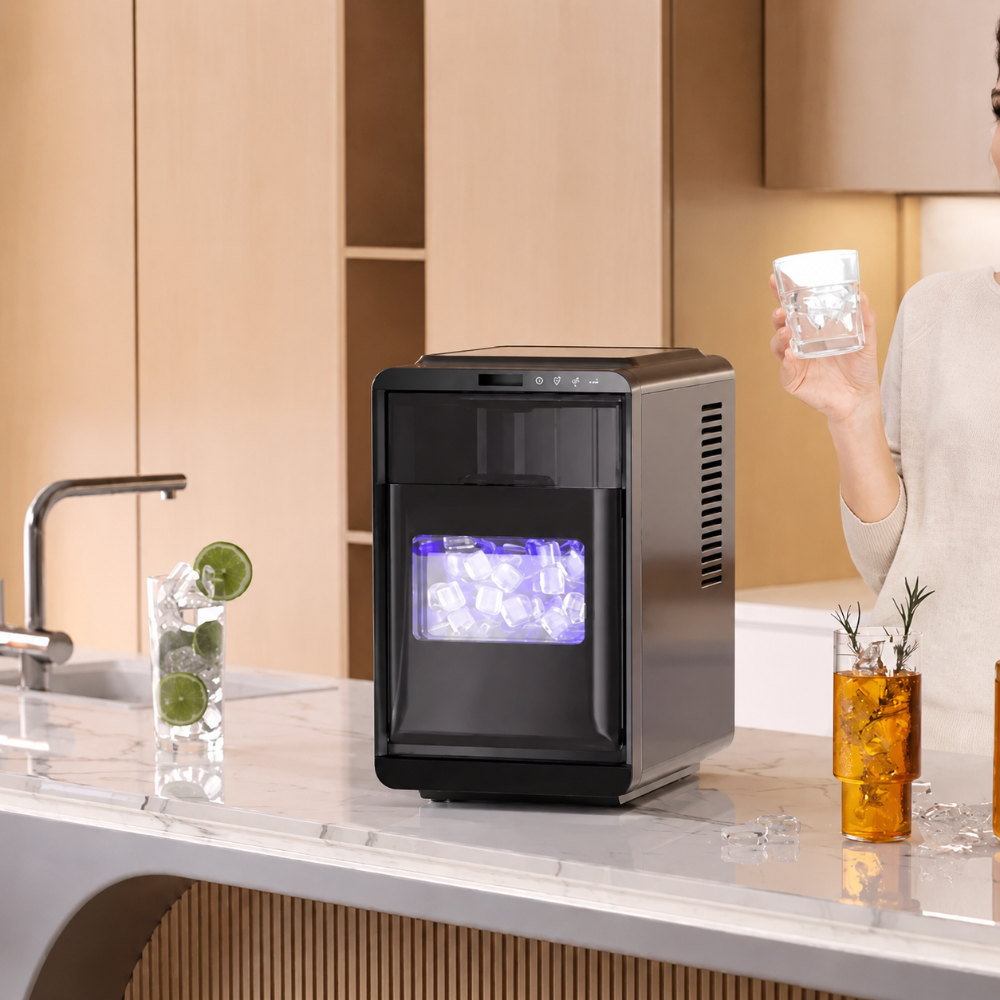 Efficient Portable Ice Maker | Compact Countertop Ice Machine for Quick Ice Production
