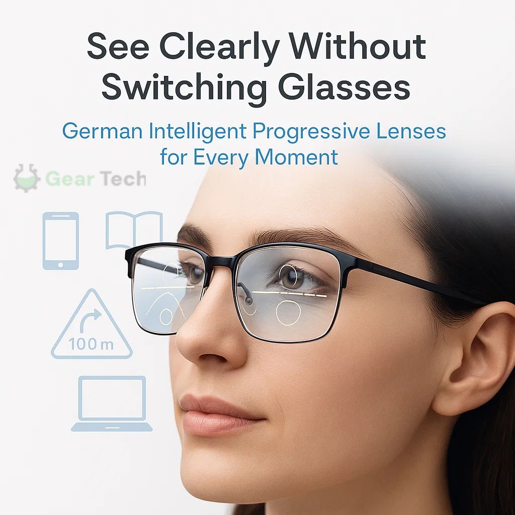 Intelligent Progressive Glasses | Cutting-Edge Lenses for All-Day Clarity | Versatile Vision Solution