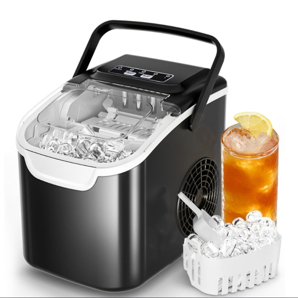Nugget Ice Maker | Portable Countertop Ice Machine with Fast Production | Compact Design for Home and Office