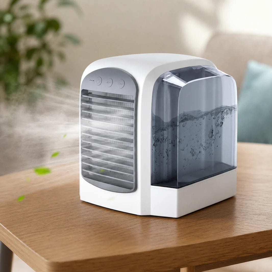 Portable Evaporative Cooler Fan with Oscillation & Quiet Operation for Personal Comfort