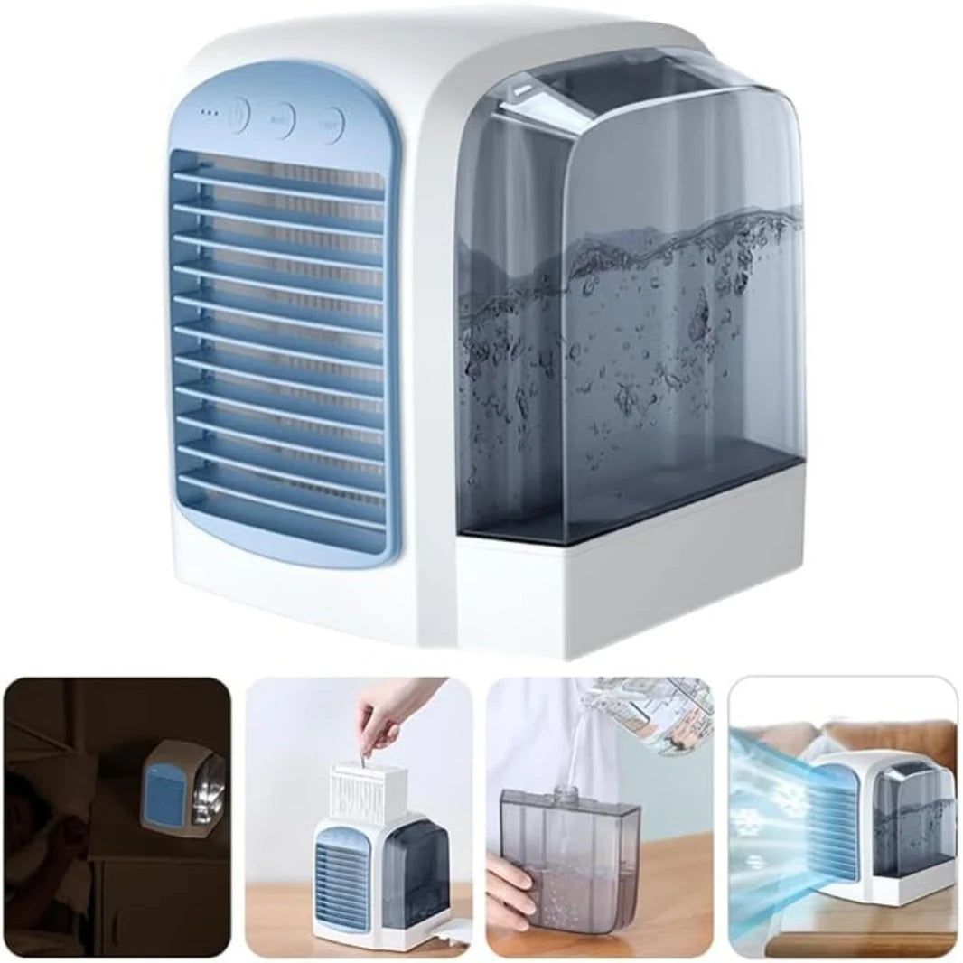 Portable Evaporative Cooler Fan with Oscillation & Quiet Operation for Personal Comfort