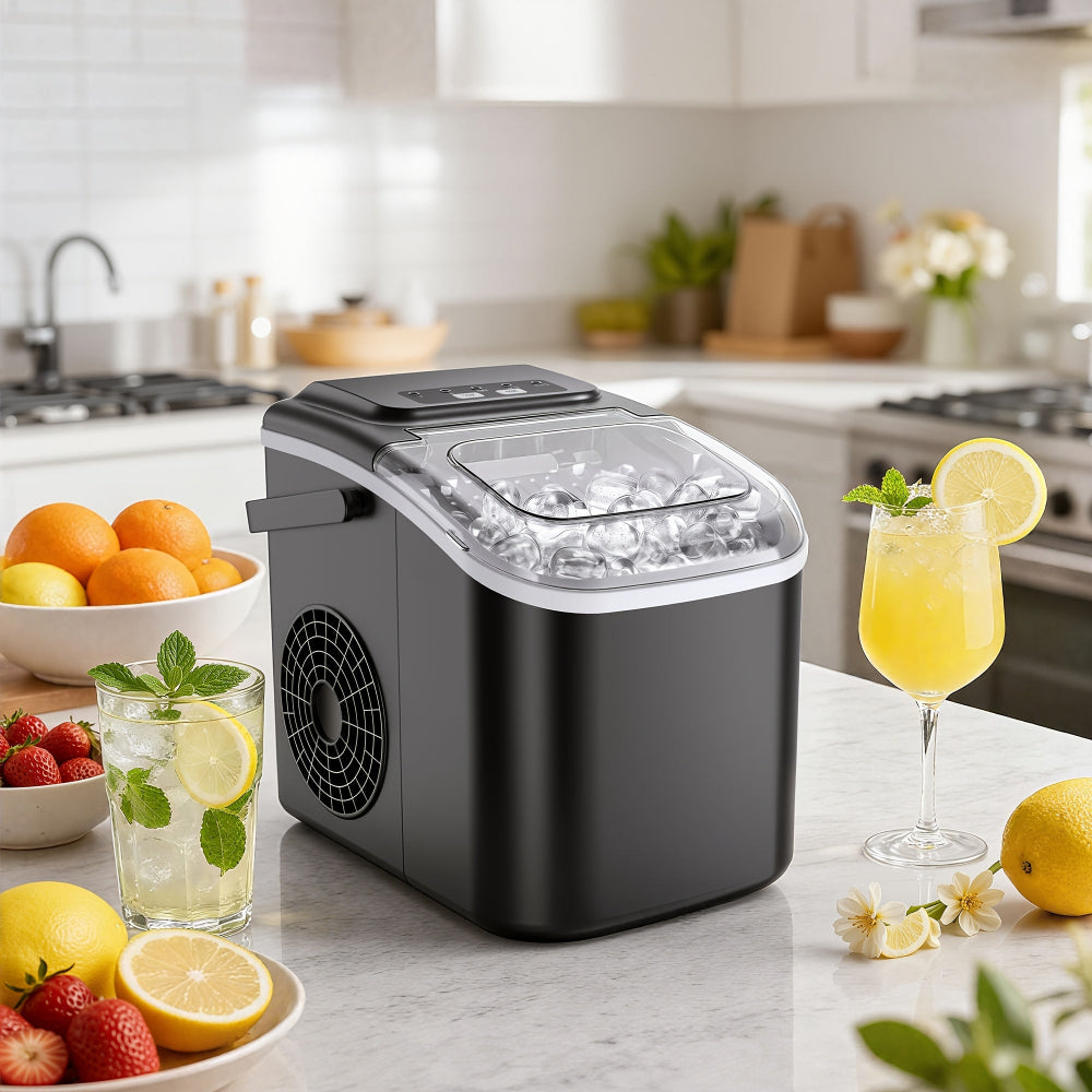 Portable Ice Maker | Countertop Bullet Ice Machine with Fast Production | Compact Design for Home and Outdoor Use