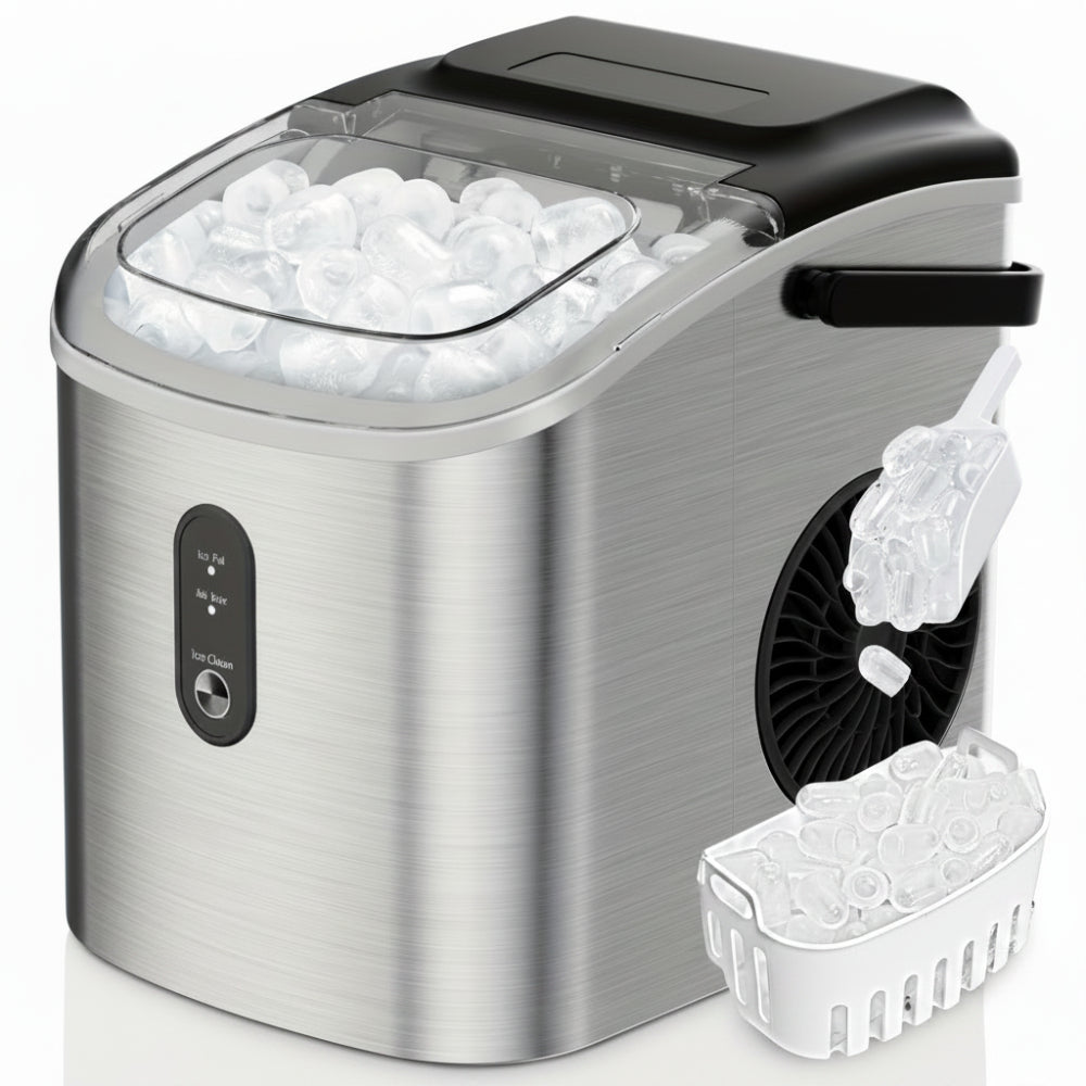 Portable Ice Maker | Countertop Bullet Ice Machine with Fast Production | Compact Design for Home and Outdoor Use