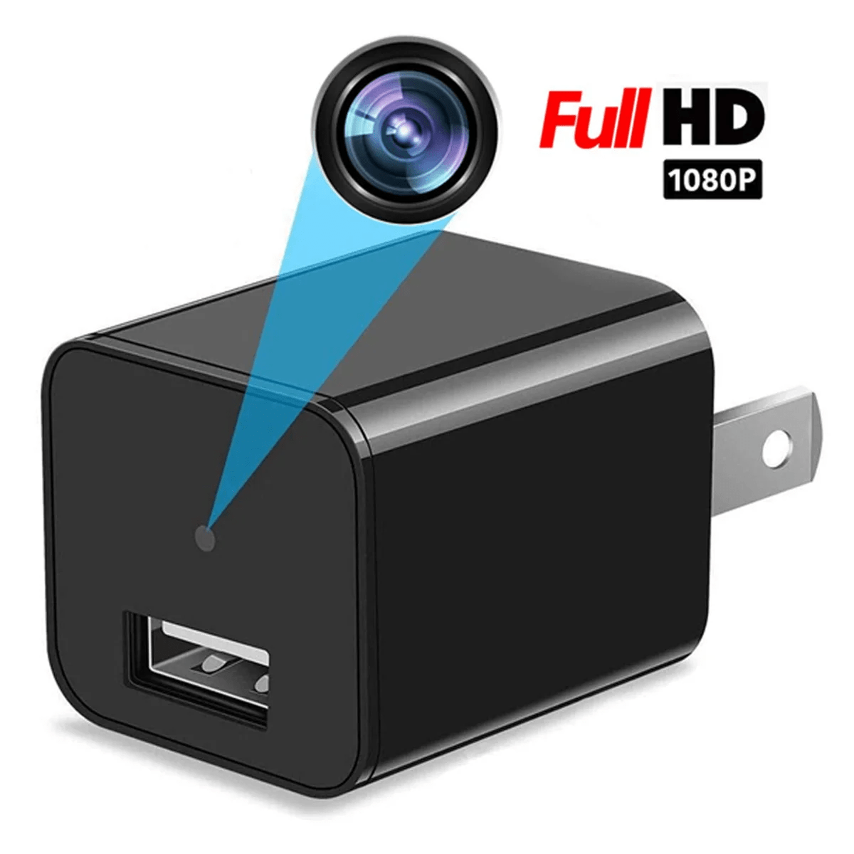 Smart Home | Security Camera with 1080P HD Streaming & Motion Detection | Discreet USB Charger for Home Monitoring