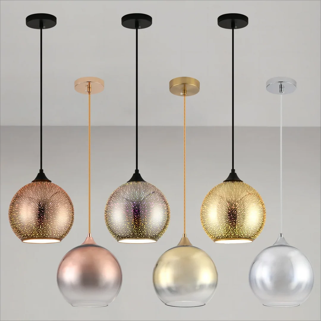 Perforated Glass Ceiling Light