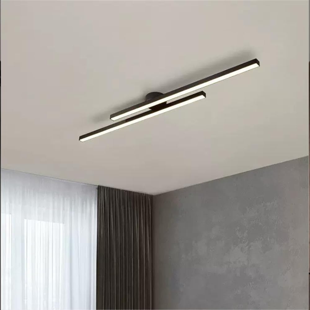 Modern Aluminium Semi Flush Mount LED Ceiling Light