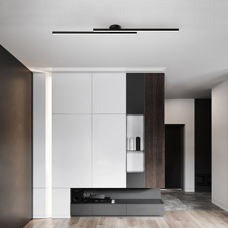 Modern Aluminium Semi Flush Mount LED Ceiling Light