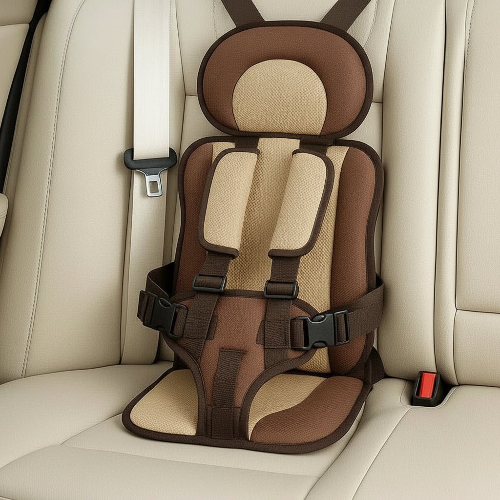 Unisex Portable Child Car Seat for Travel Safety - Lightweight & Foldable