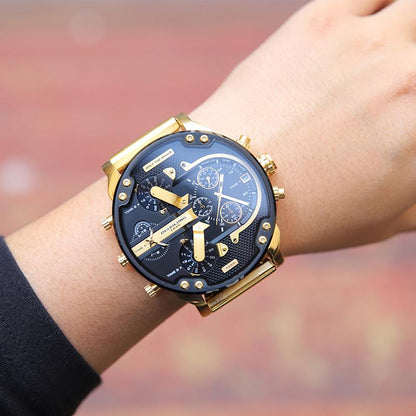 Stainless Steel Chronograph Quartz Watch with 10 m Water Resistance
