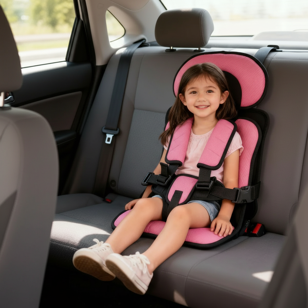 Portable &amp; Foldable Child Car Booster Seat