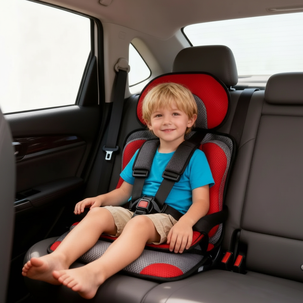 Portable &amp; Foldable Child Car Booster Seat