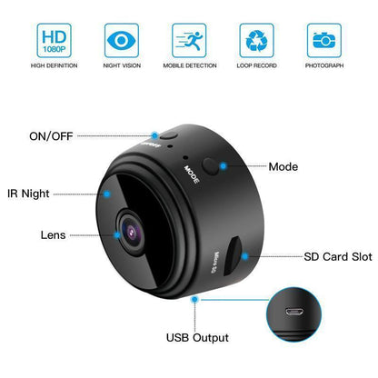1080p Magnetic WiFi Mini Camera RV Trailer Rear View Camera Bowlift