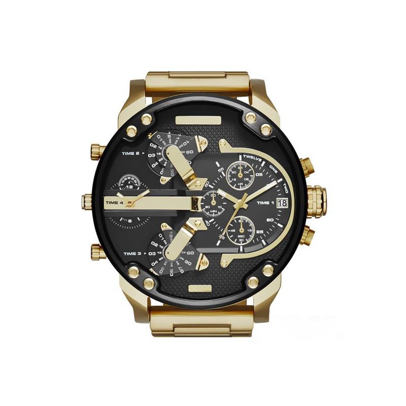 Stainless Steel Chronograph Quartz Watch with 10 m Water Resistance