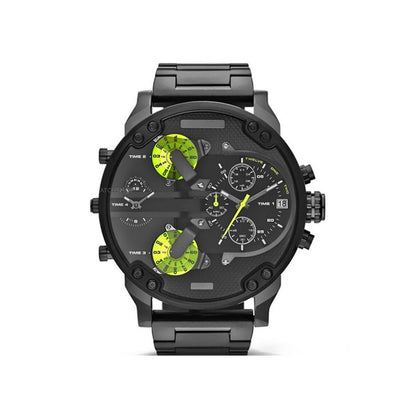 Stainless Steel Chronograph Quartz Watch with 10 m Water Resistance