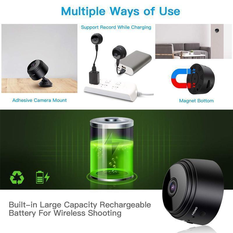 1080p Magnetic WiFi Mini Camera RV Trailer Rear View Camera Bowlift