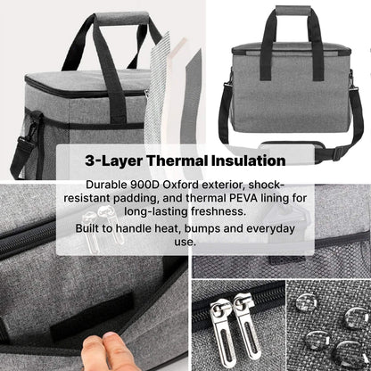 BowLift | 33L Waterproof Cooler Bag | Insulated, Spacious &amp; Ideal for Picnics, Beach Days, Hiking, and Outdoor Activities