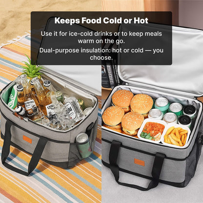 BowLift | 33L Waterproof Cooler Bag | Insulated, Spacious &amp; Ideal for Picnics, Beach Days, Hiking, and Outdoor Activities