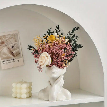 "Unique and Modern Ceramic Vase, Decorative Flower Vase for Living Room and Office" | Bowlift