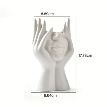 "Unique and Modern Ceramic Vase, Decorative Flower Vase for Living Room and Office" | Bowlift