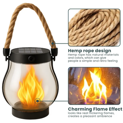 USB Rechargeable Rope Lantern with Light Sensor