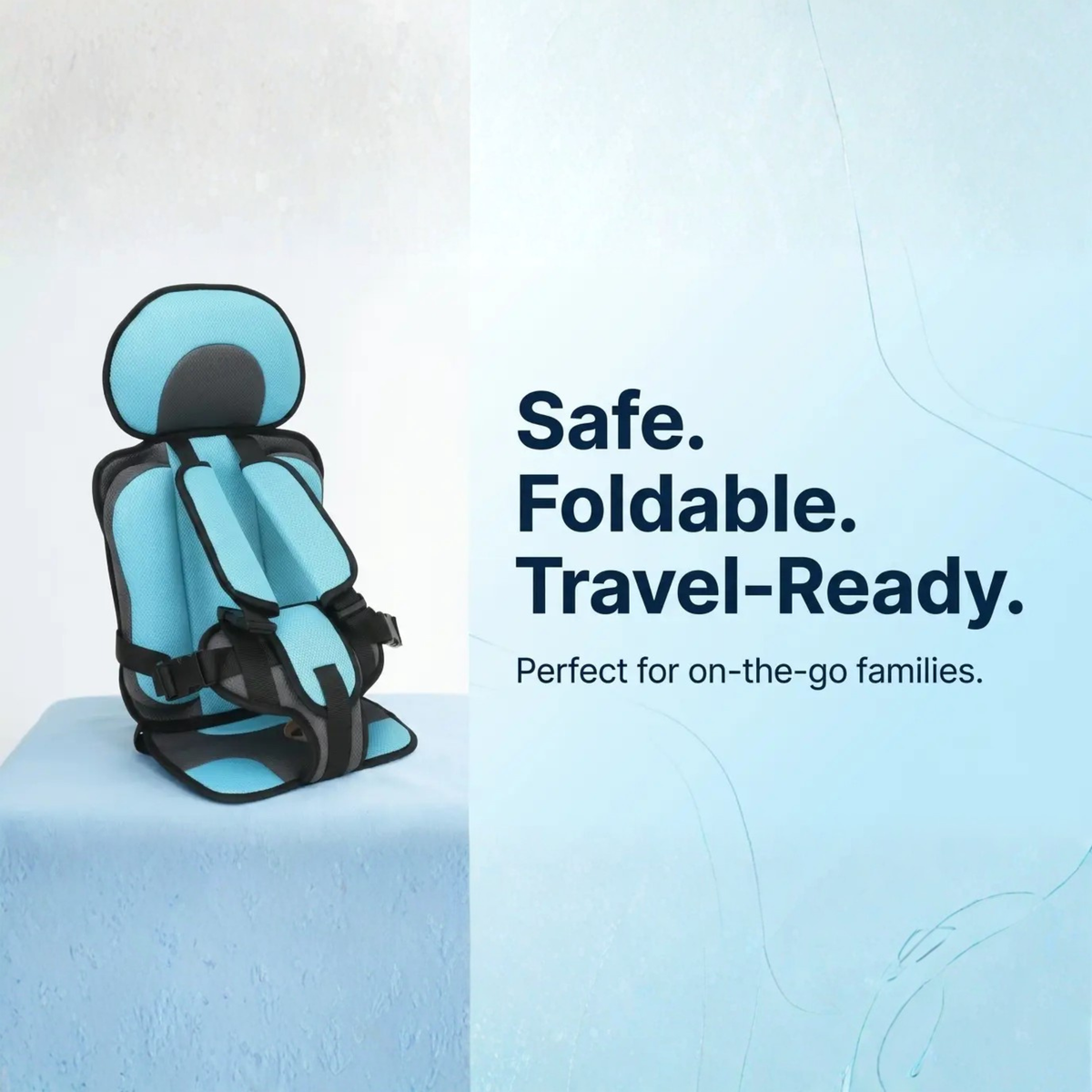 Portable &amp; Foldable Child Car Booster Seat