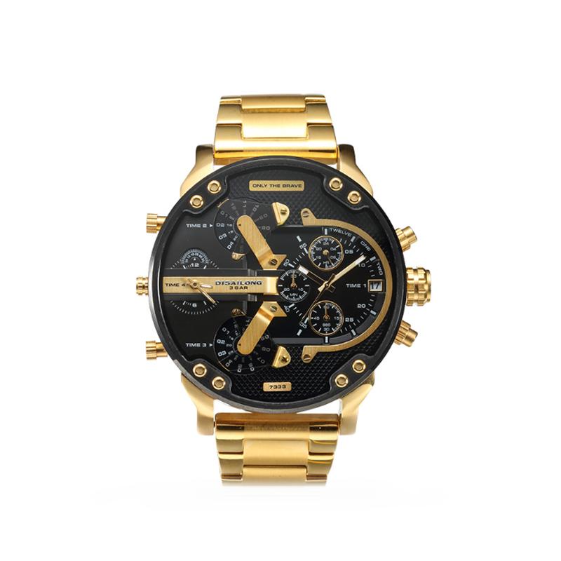Stainless Steel Chronograph Quartz Watch with 10 m Water Resistance