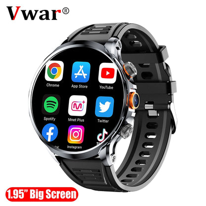 Active Series | 4G LTE Smartwatch with 1.95 HD Screen | Health Monitoring for Fitness Tracking