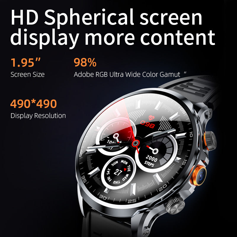 Active Series | 4G LTE Smartwatch with 1.95 HD Screen | Health Monitoring for Fitness Tracking