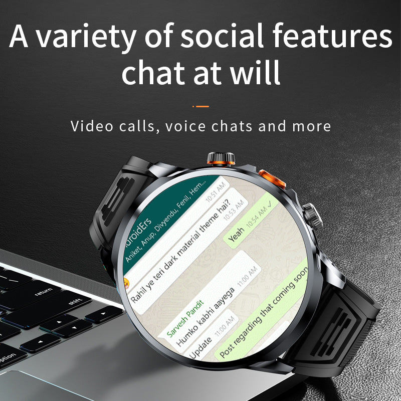 Active Series | 4G LTE Smartwatch with 1.95 HD Screen | Health Monitoring for Fitness Tracking
