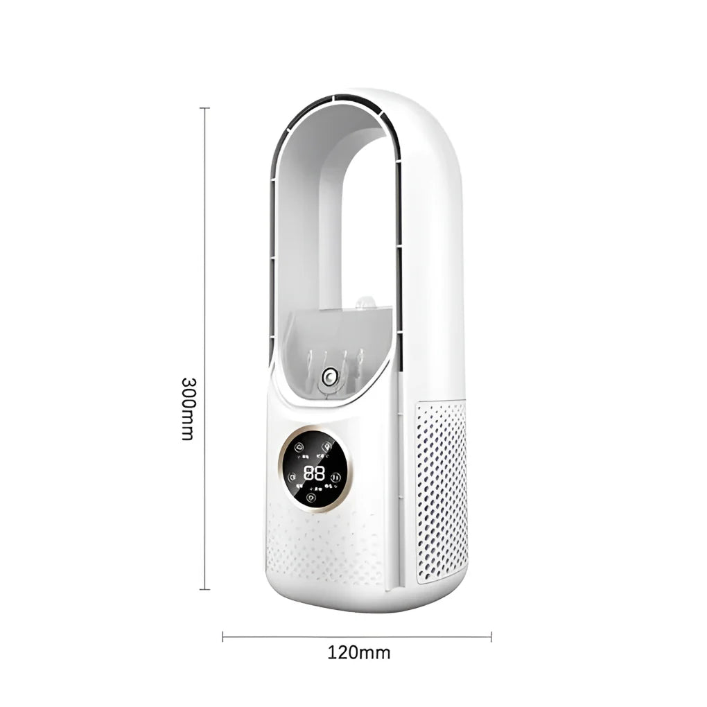Blade-Free Portable AC Unit with Quiet Operation &amp; Compact Design for Home Comfort