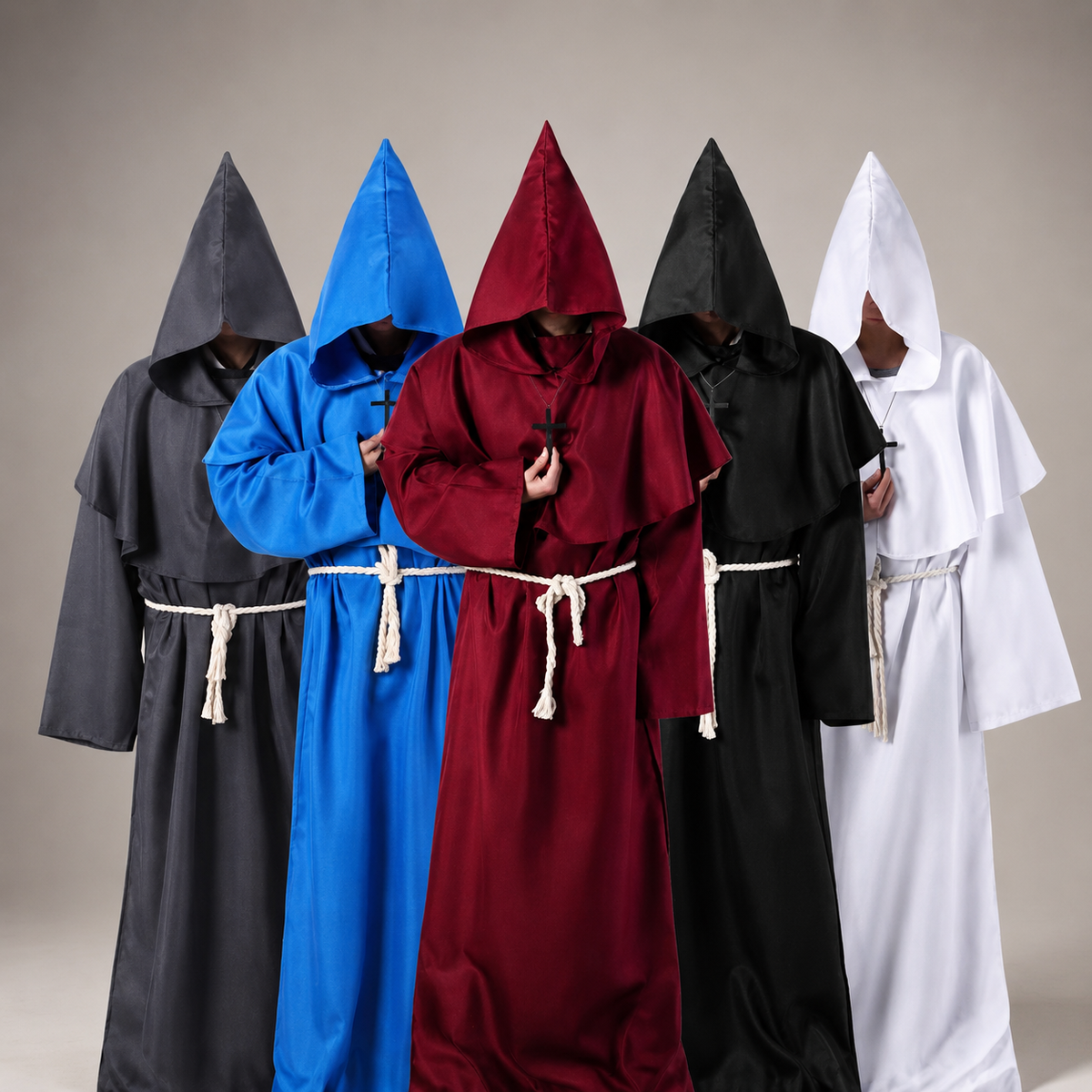 Classic Nun Costume | Adult Halloween Robe with Full-Length Design | Perfect for Themed Events