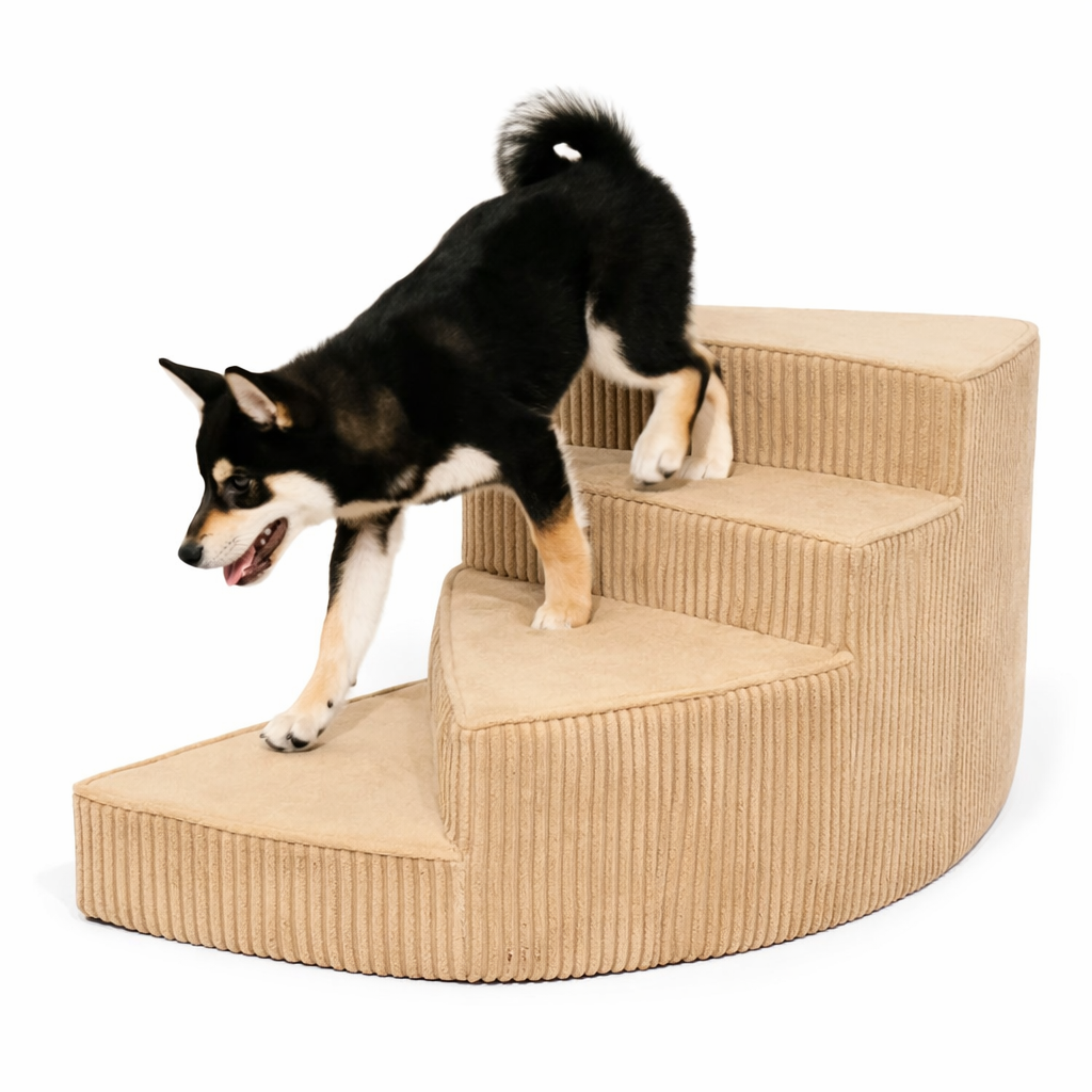 Comfort Steps | Orthopedic Dog Stairs for Bed with Non-Slip Foam Design | Space-Saving Solution for Pet Mobility