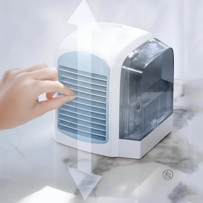 Compact Portable Air Cooler | Evaporative Cooling Fan with Digital Display | Personal Comfort for Small Spaces