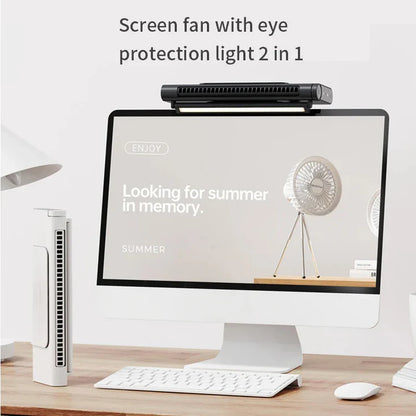 Compact USB Desk Fan | Bladeless Design with Adjustable Airflow | Quiet Cooling Solution for Workspaces
