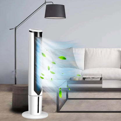 Cooling Breeze | Portable Air Cooler Tower Fan with Quiet Operation | Slim Design for Space-Saving Comfort