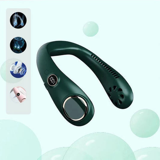 Cooling Breeze | Portable Neck Fan with Rechargeable Battery | Lightweight Design for Instant Relief