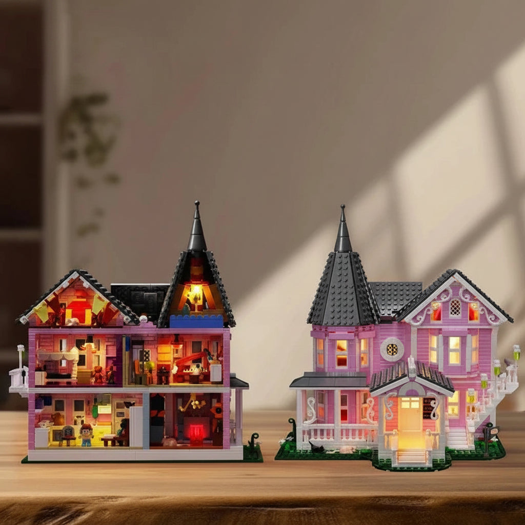 Creative Building Block Set | Halloween-Themed 1349 PCS with Light-Up Features | Engaging Educational Toy for Imaginative Play