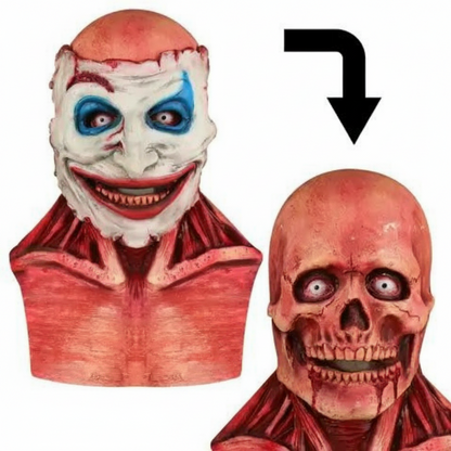 Creepy Clown | Scary Halloween Mask with Removable Layer | Full Face Design for Terrifying Costume Looks