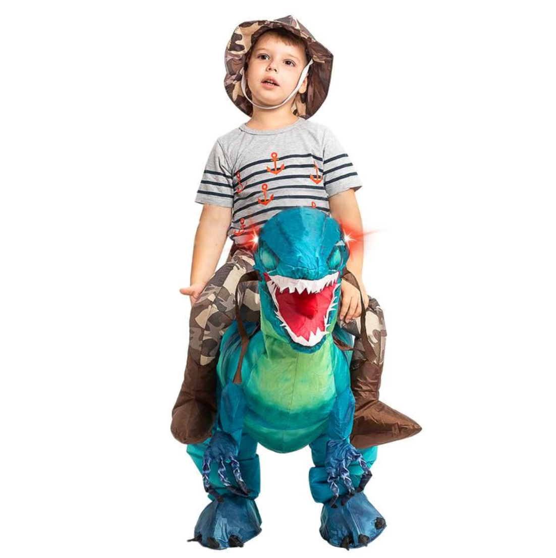 Dino Adventure | Kids Halloween Costume - Inflatable Dinosaur for Fun Playtime