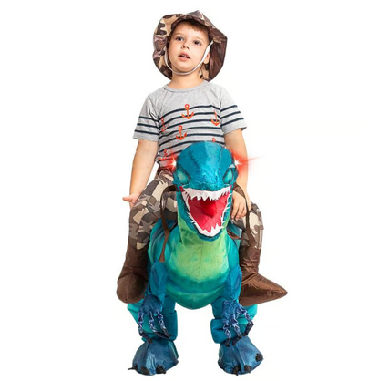 Dino Adventure | Kids Halloween Costume - Inflatable Dinosaur for Fun Playtime