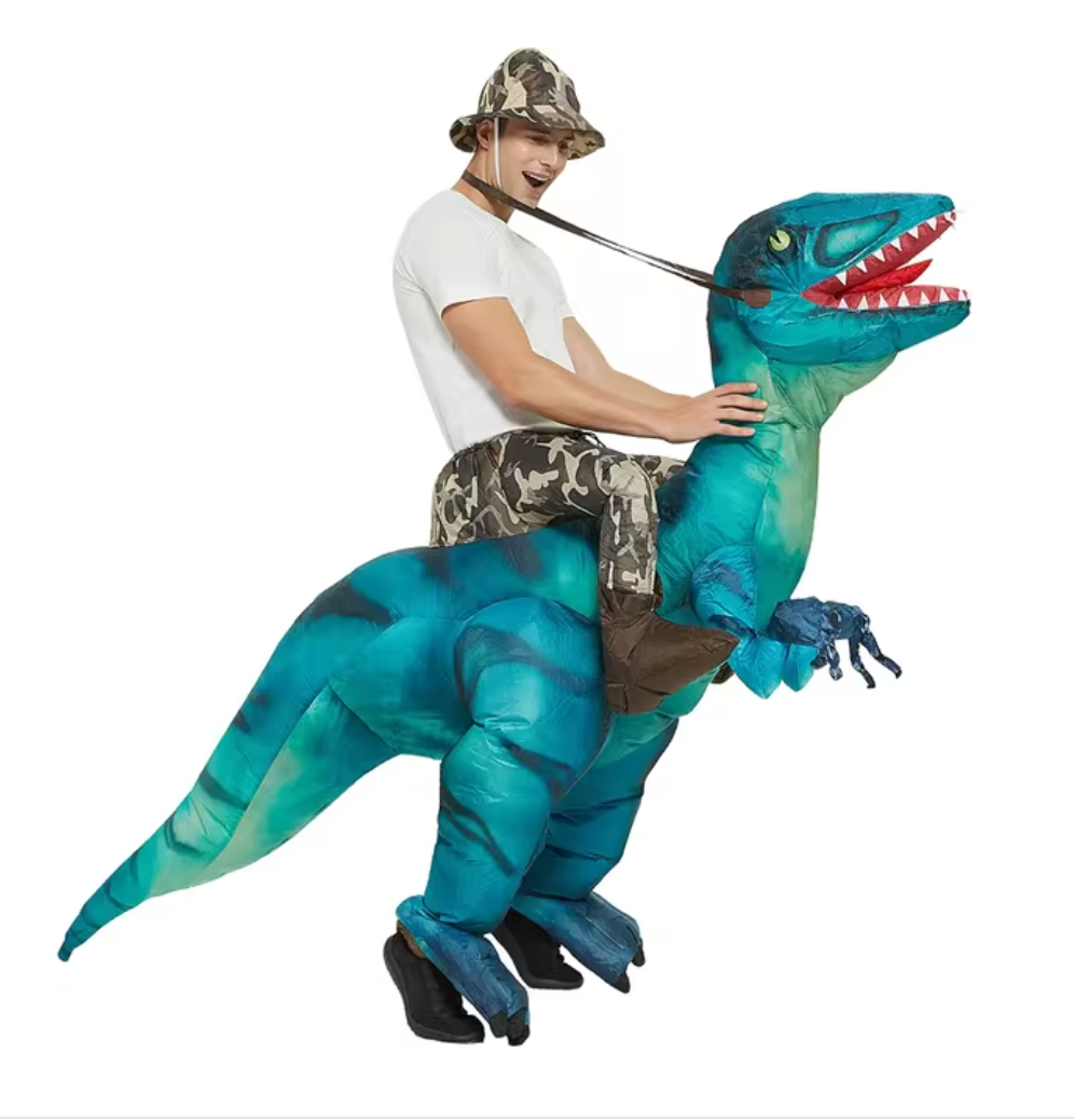 Dino Adventure | Kids Halloween Costume - Inflatable Dinosaur for Fun Playtime