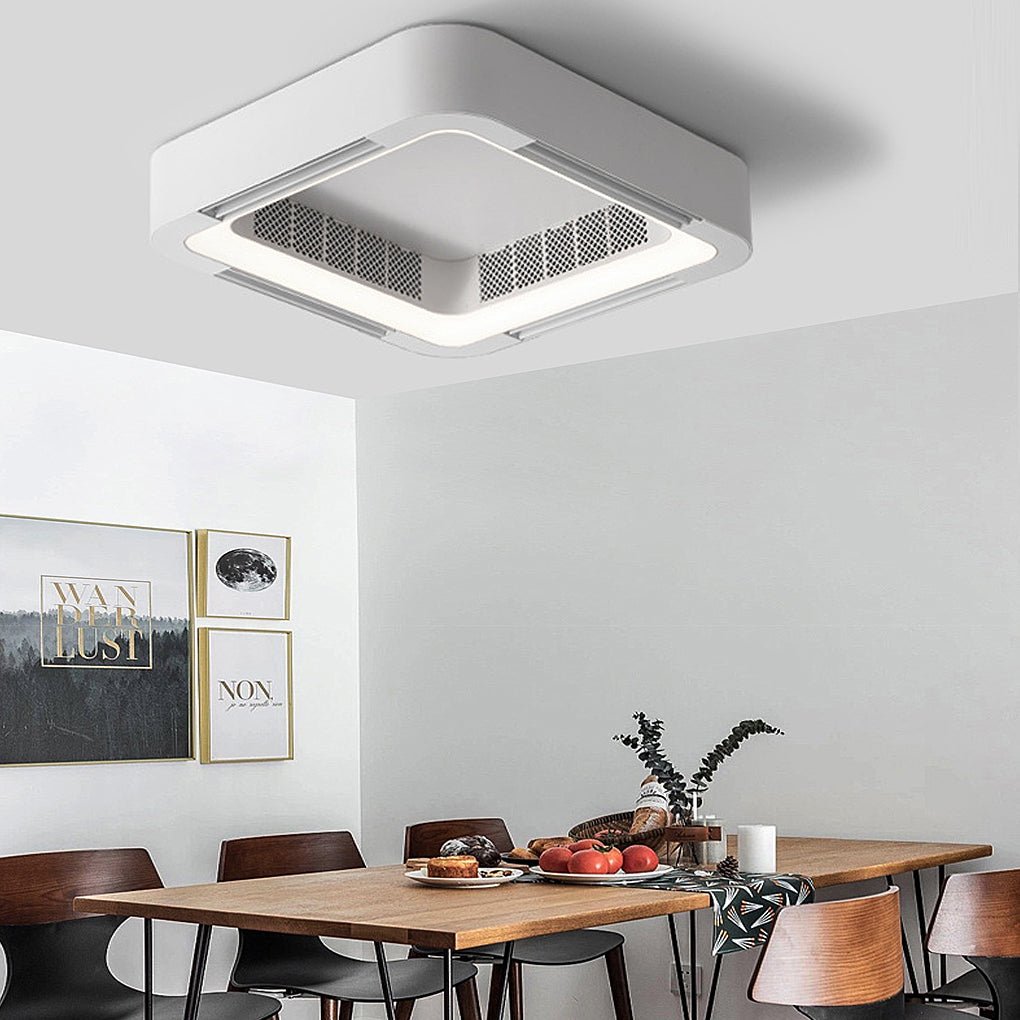 Elegant | Modern Ceiling Fan with LED Lighting &amp; Chandelier Design for Stylish Airflow